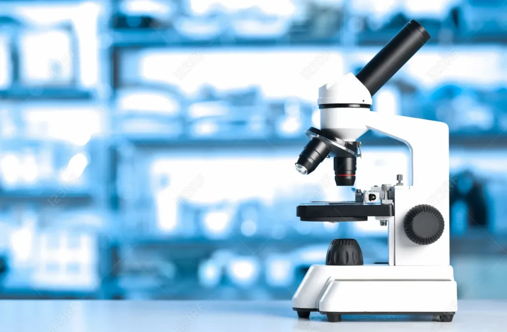 84789989 microscope with sample